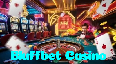 Bluffbet Casino casino presented on mobile device in Pakistan with slots and live games